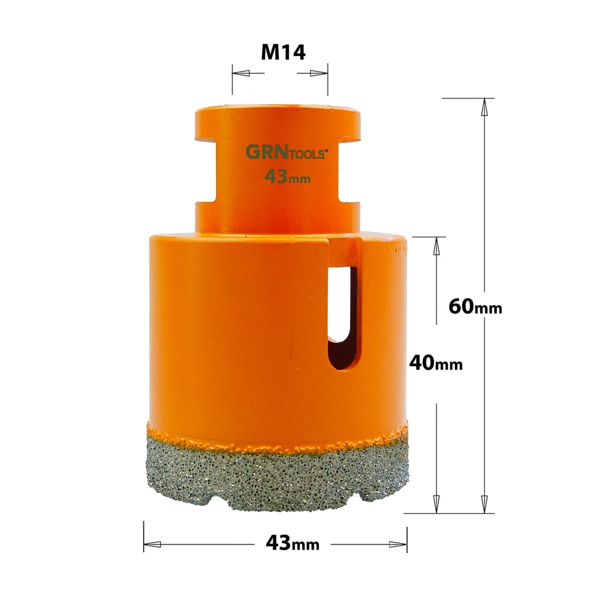 Gatzaag voor extreem harde materialen D=43mm