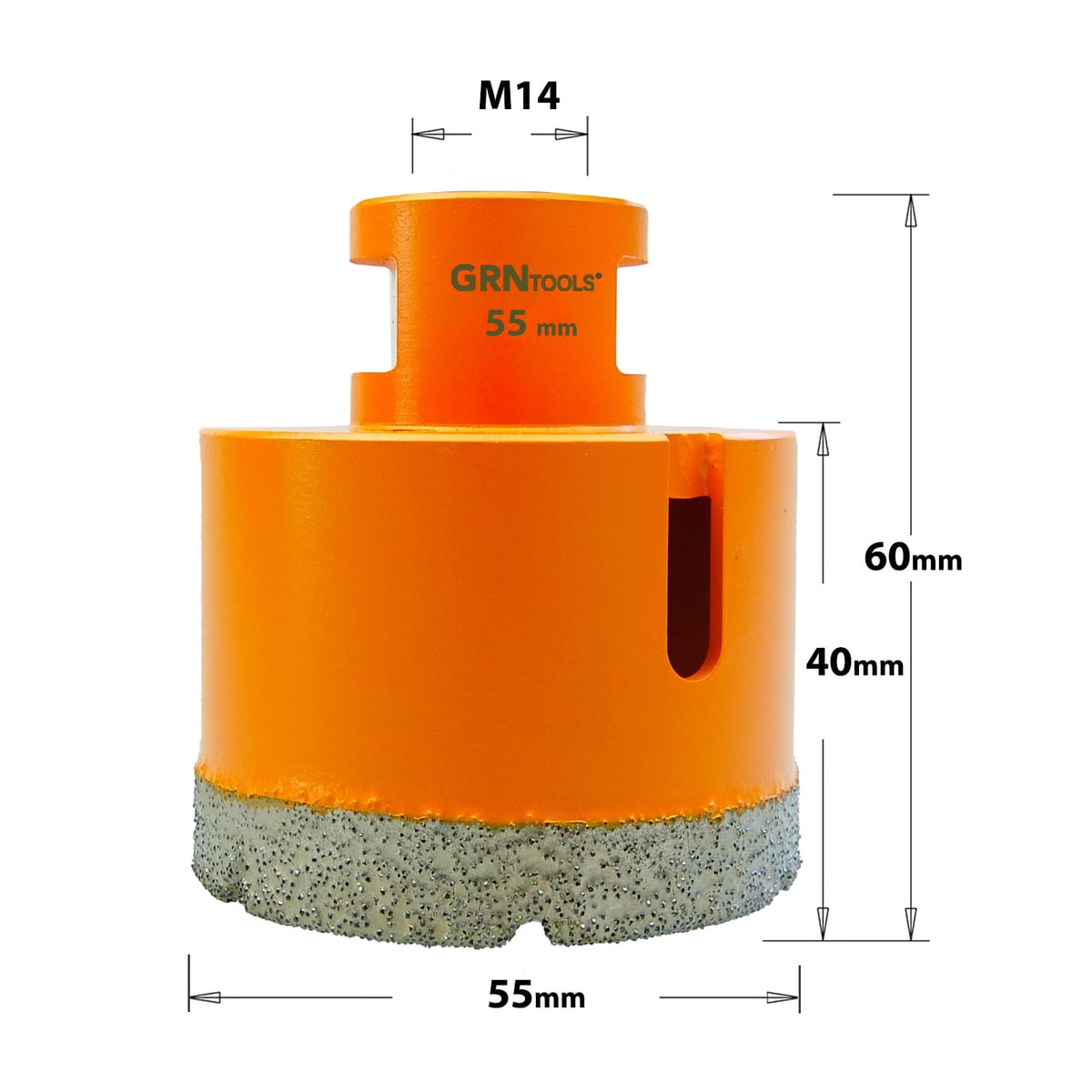 Gatzaag voor extreem harde materialen D=55mm