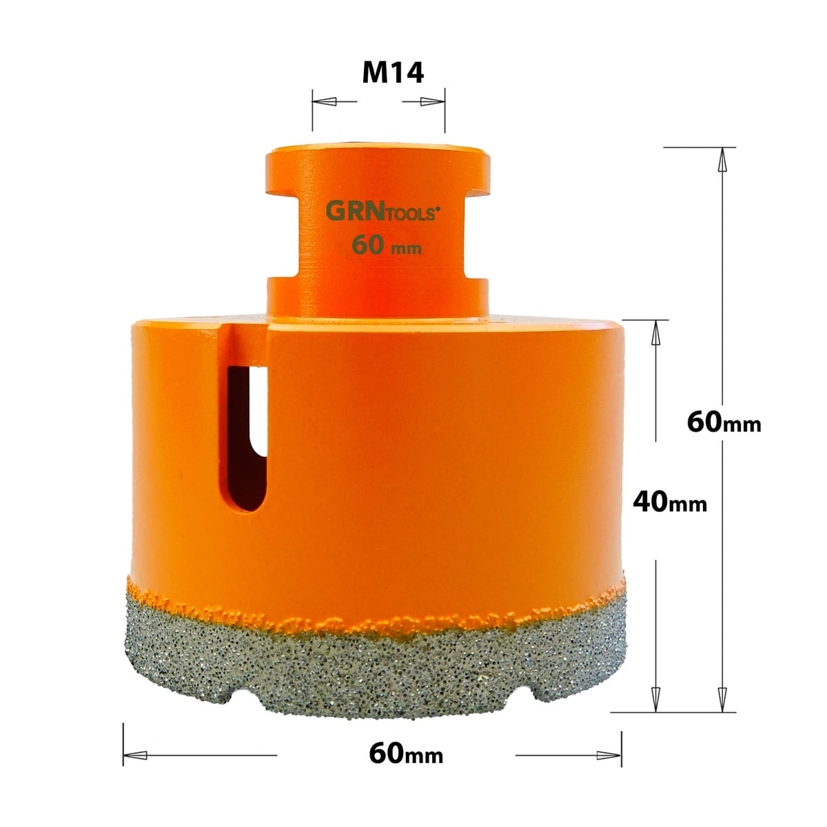 Gatzaag voor extreem harde materialen D=60mm