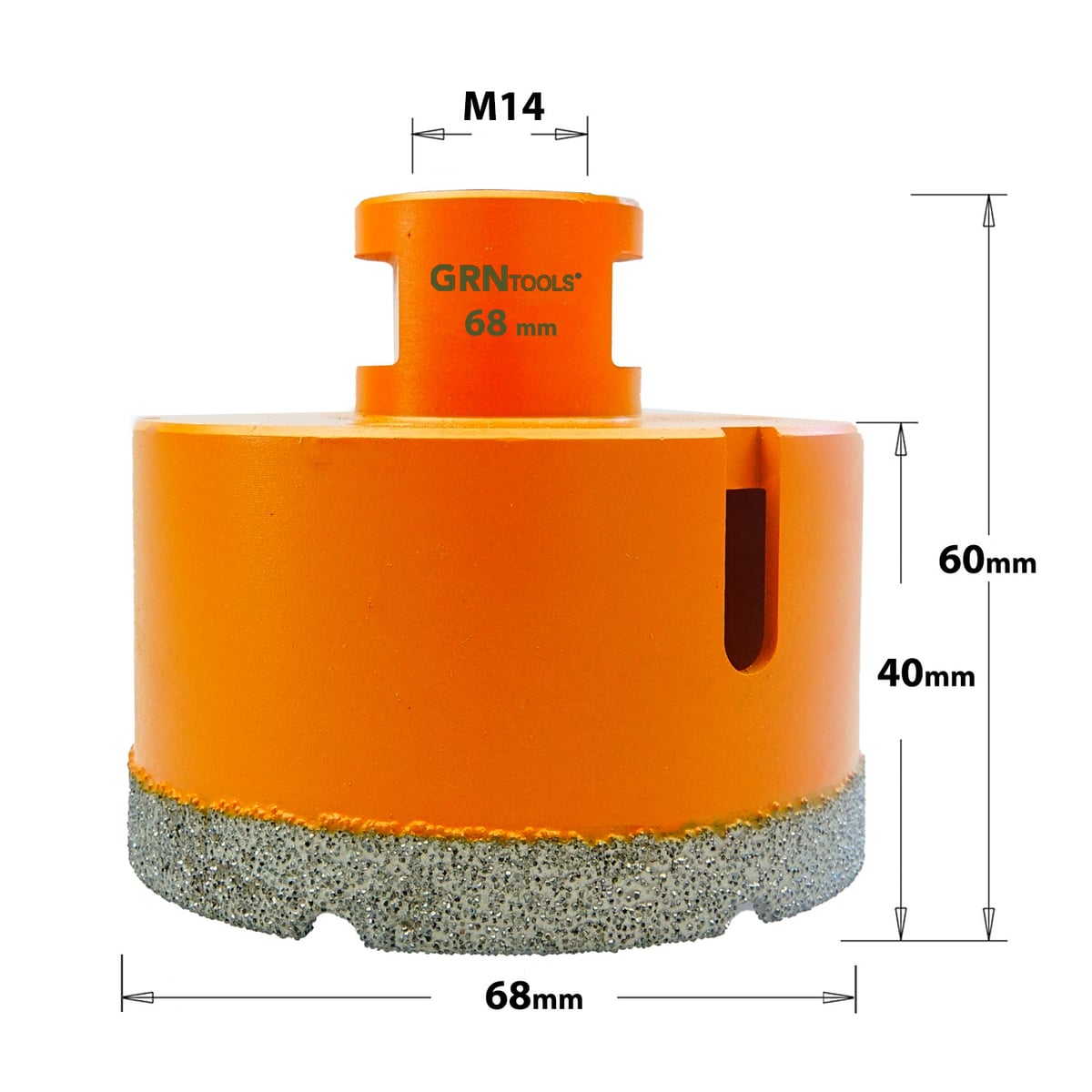 Gatzaag voor extreem harde materialen D=68mm