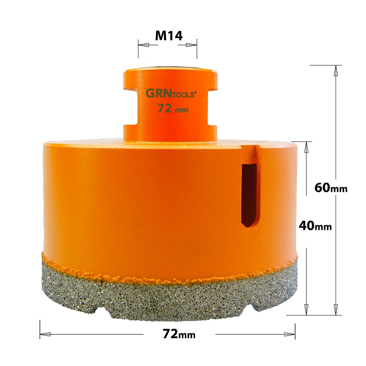 Gatzaag voor extreem harde materialen D=72mm