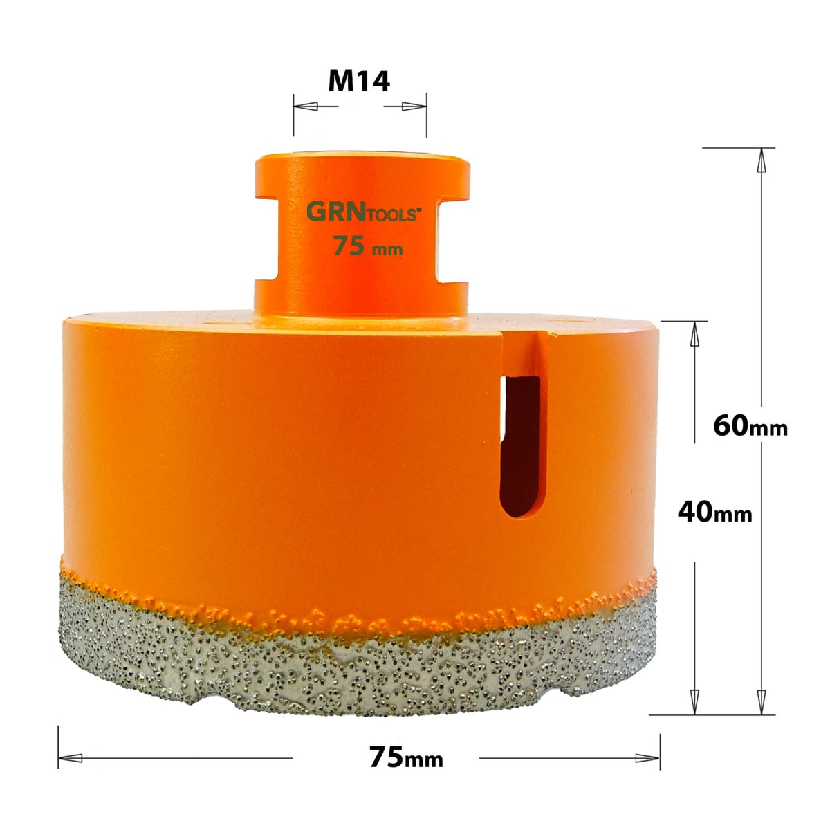 Gatzaag voor extreem harde materialen D=75mm