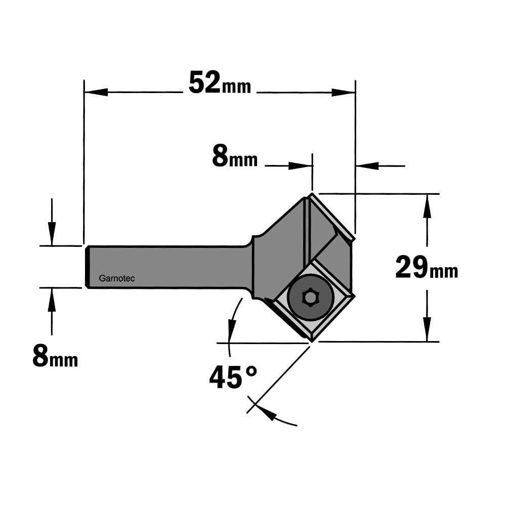Schuine kantenfrees, HWM