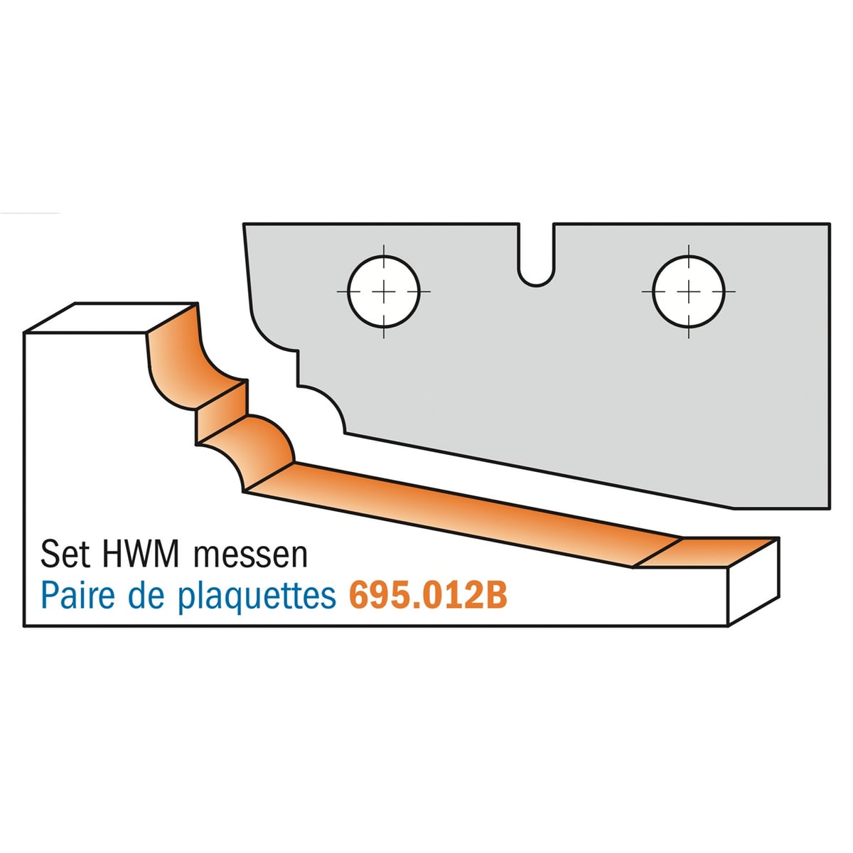 Profielmes voor bossingpaneelfrees type B