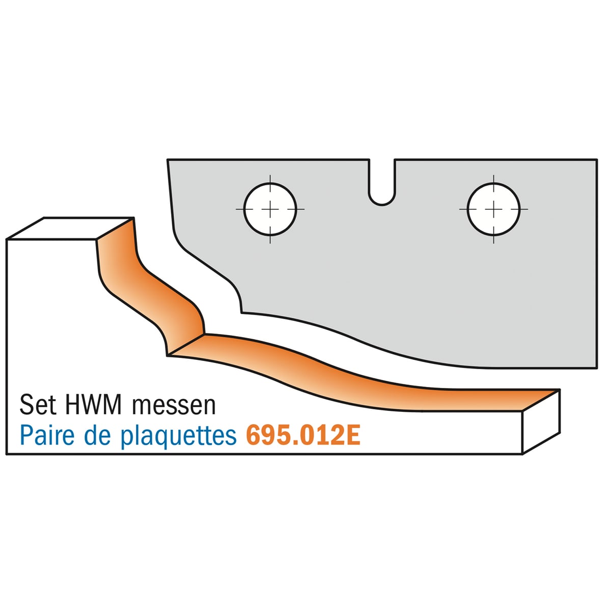 Profielmes voor bossingpaneelfrees type E