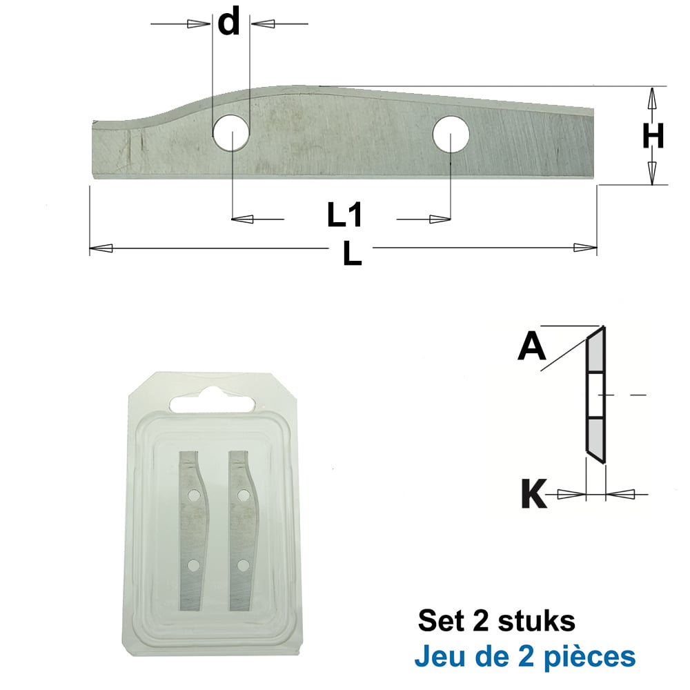 Profielmes voor bossingpaneelfrees art. 694.013
