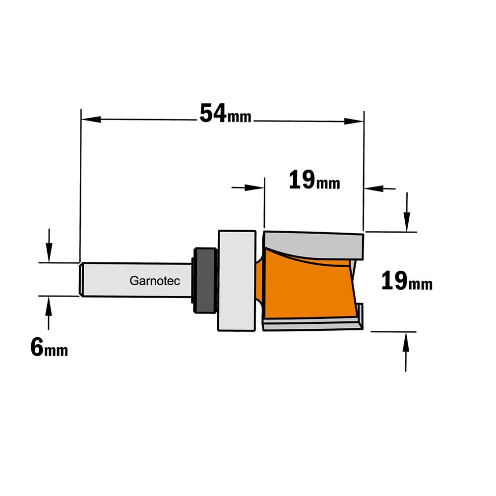 Sponning- en kantenfrees , HW