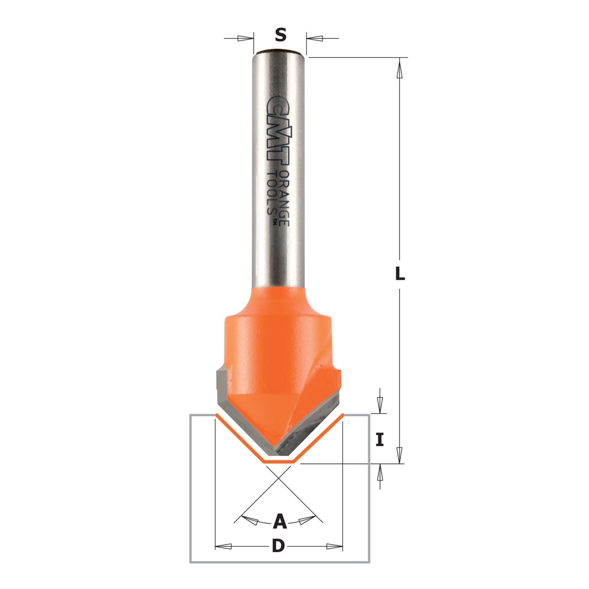V-groef frees 90° voor alucobond, HW
