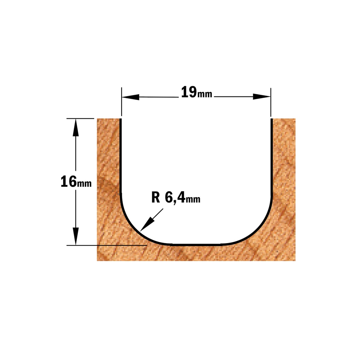 Houten vaatwerk frees, HW