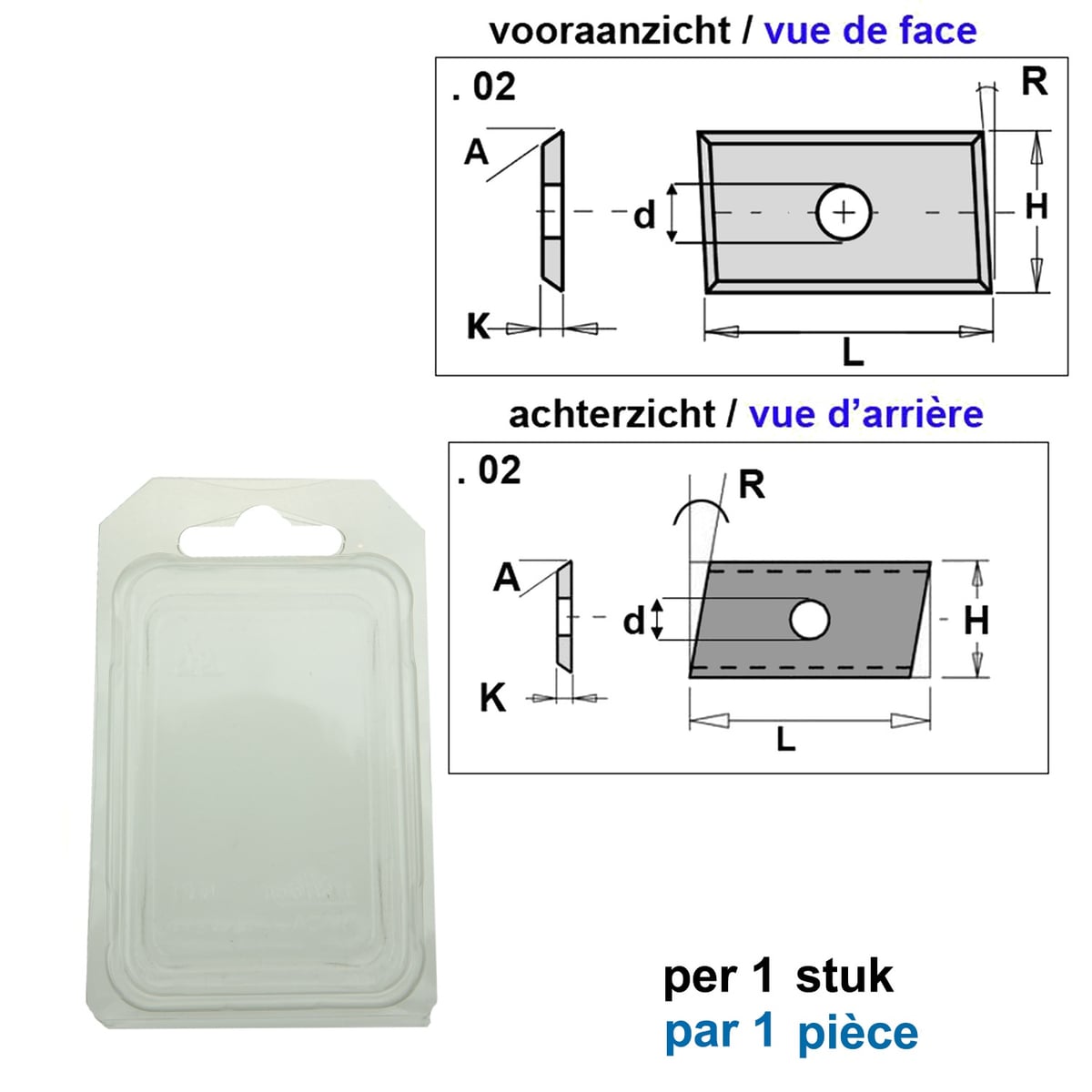 Schuin HWM mes (per 1 st.)