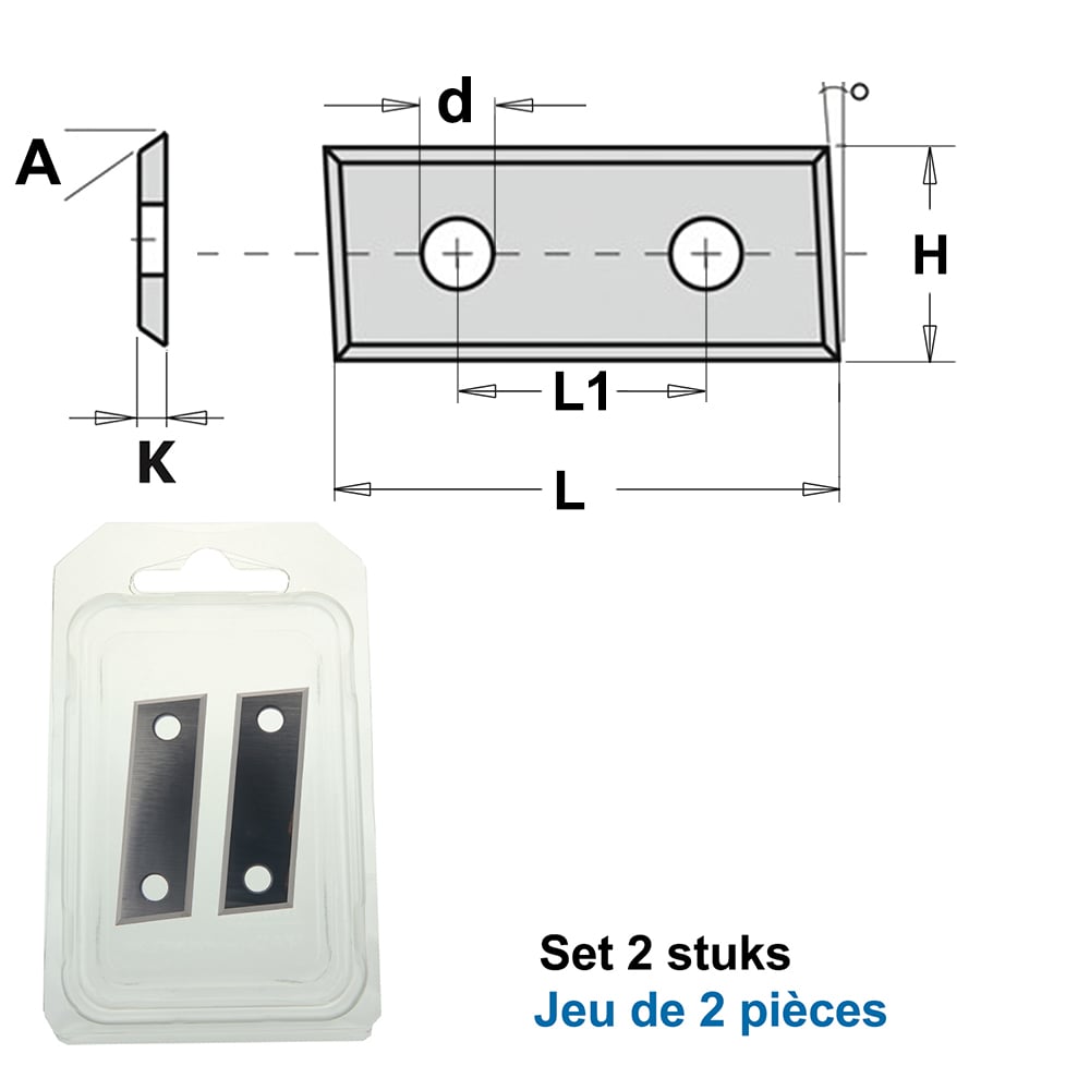 HWM wisselmessen 28.3mm (per 2 st.)