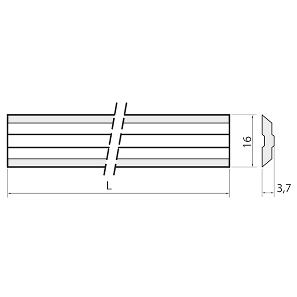 Variplan schaafmes HPS 180x16x3,7