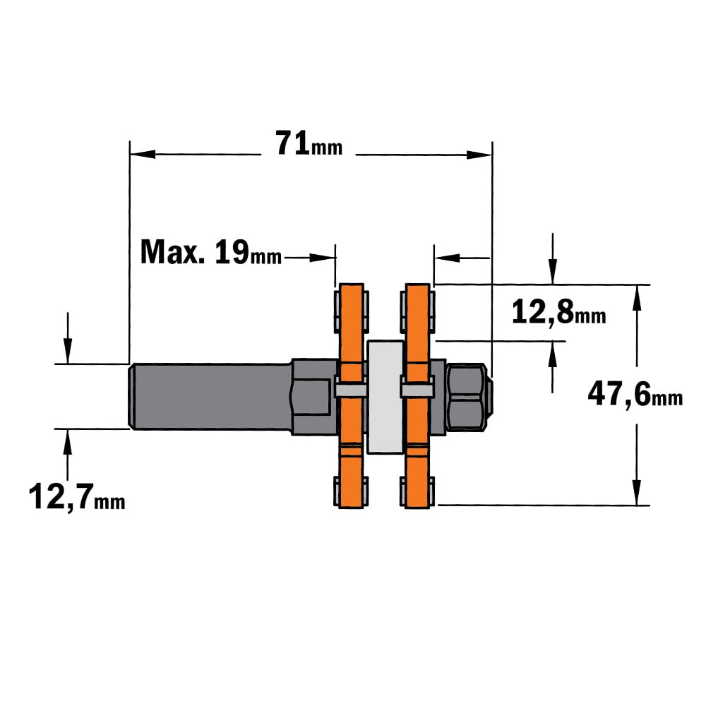 Groef-en messingset, HW