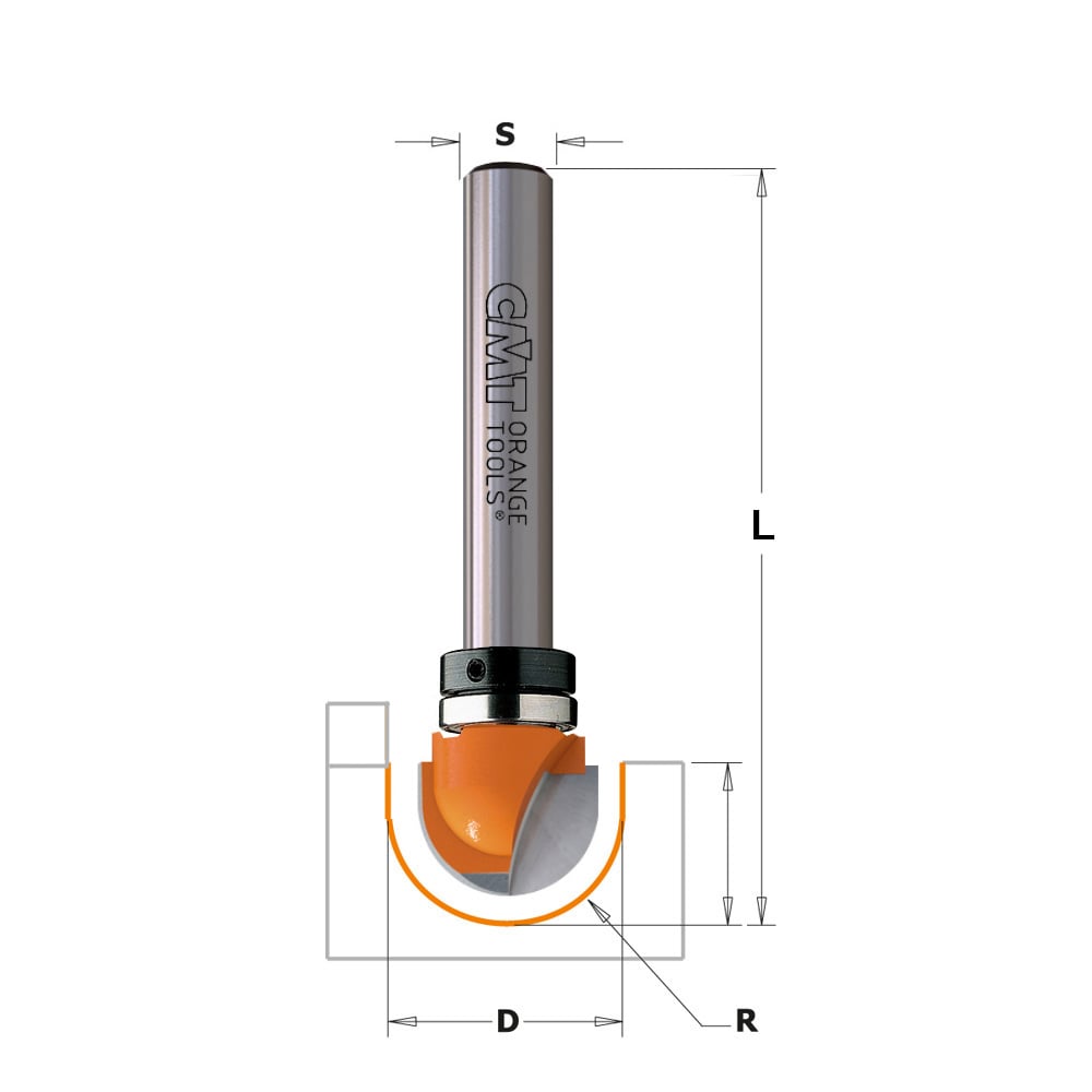 Bolle radiusfrees met kogellager, HW