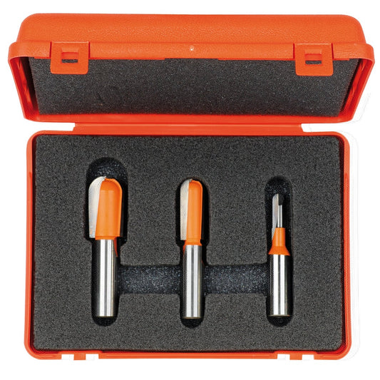3-delige bolle radiusfreesset, HW