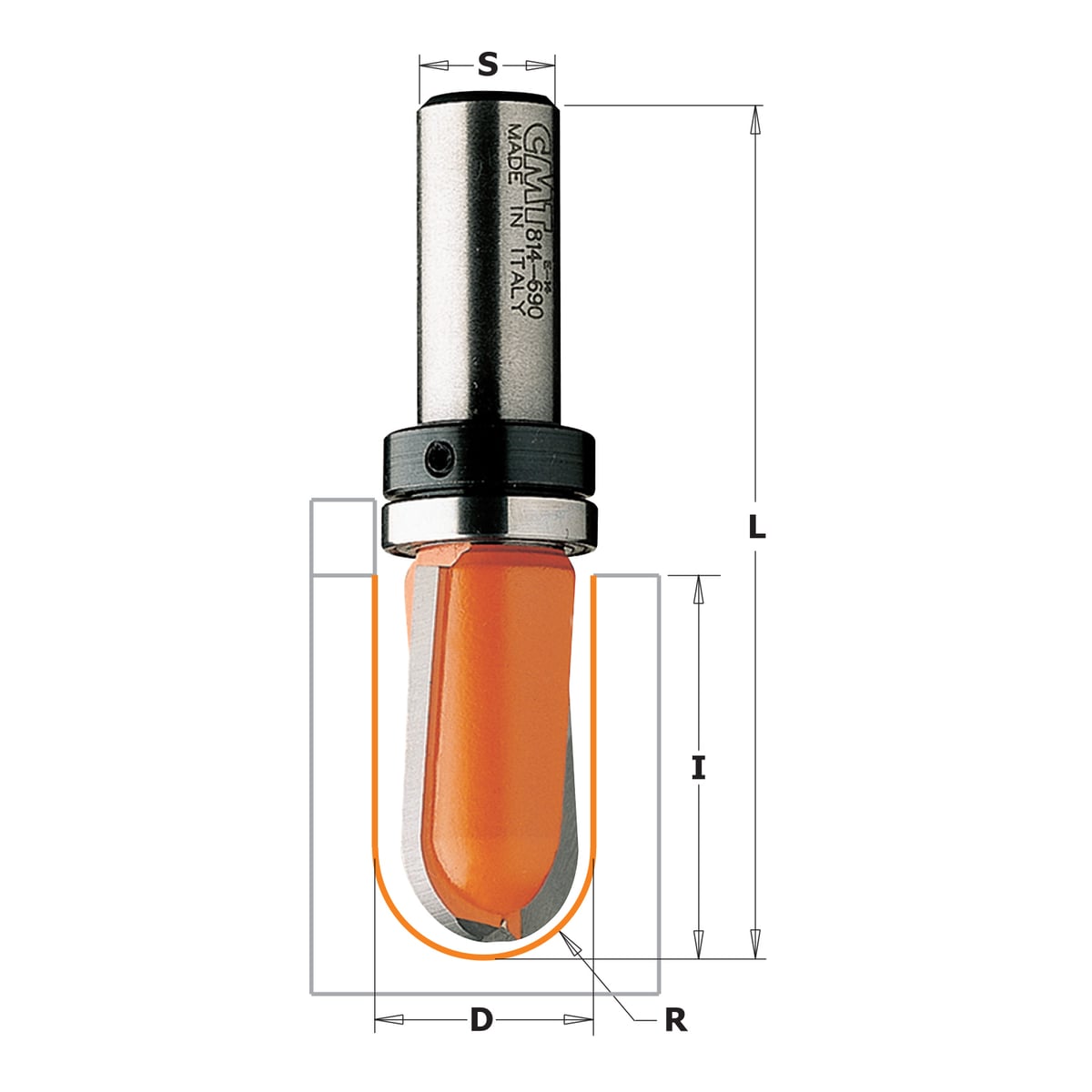 Bolle radiusfrees met kogellager, HW