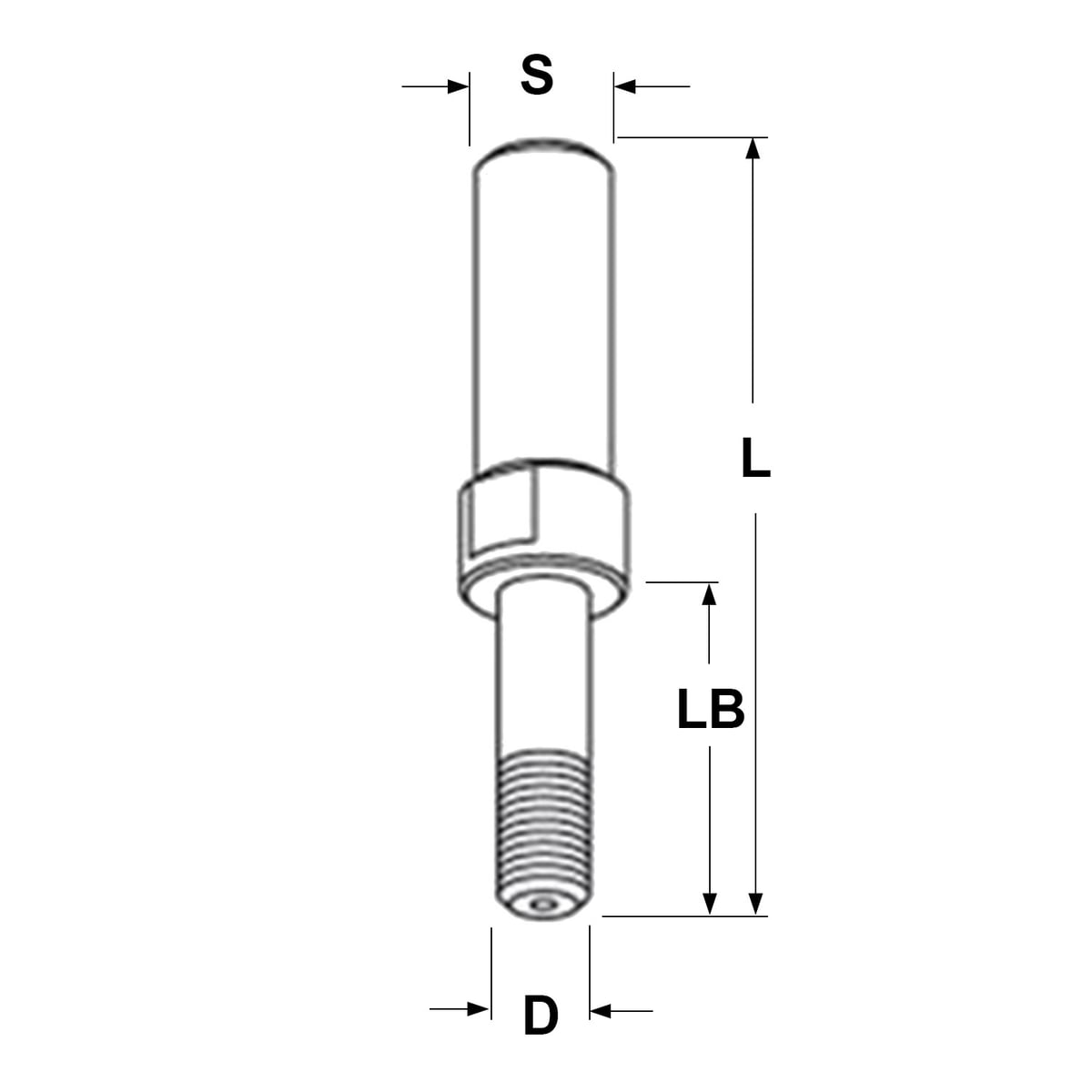 Spindel zonder kogellager