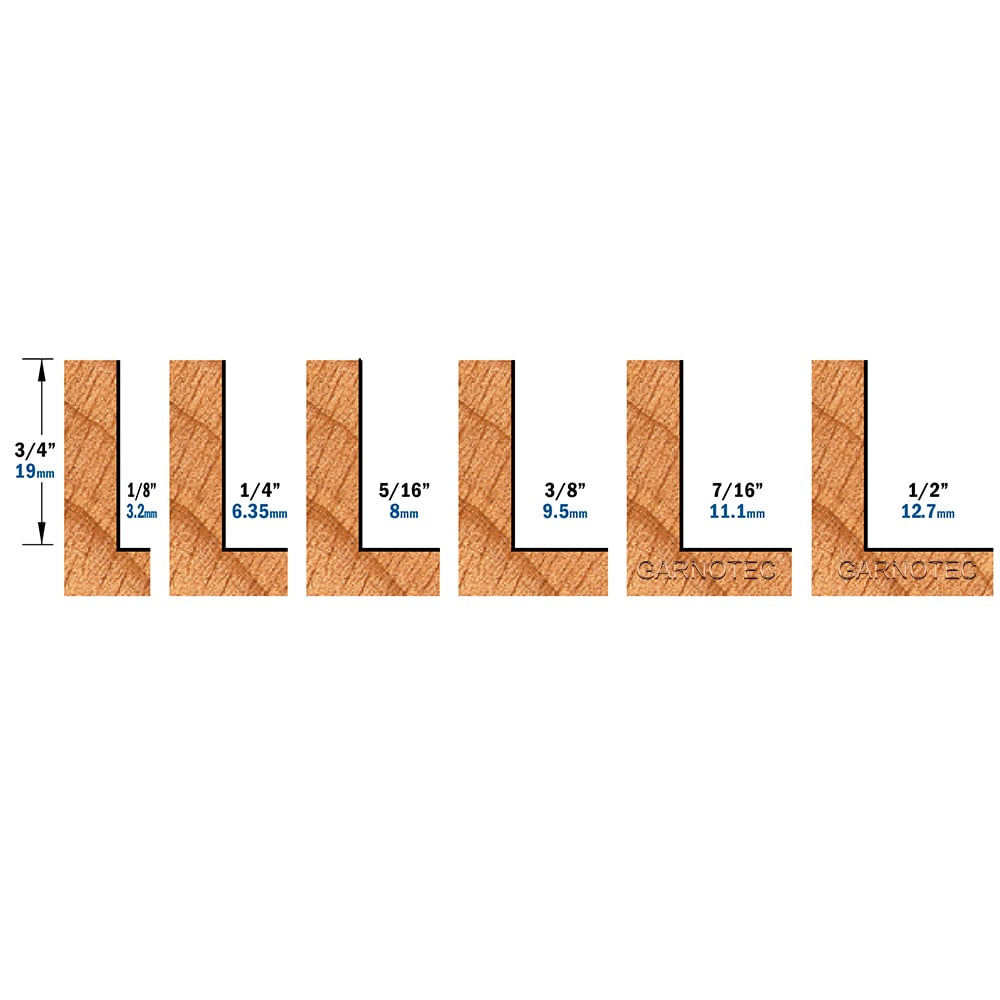 Set met rabatfrees + 6 kogellagers, HW