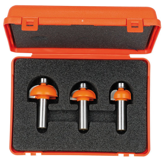 3-delige bolle radiusfreesset met kogellager, HW