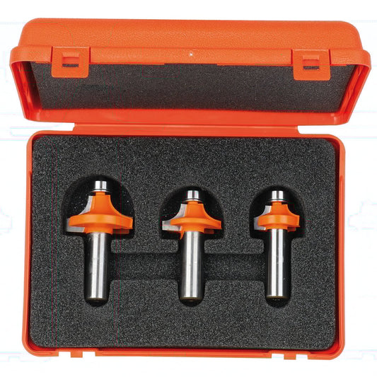 3-delige holle radiusfreesset zonder opstaande kant, HW