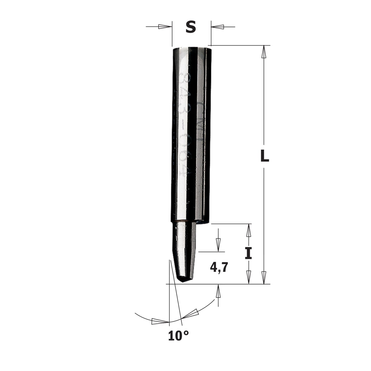 Kantenfrees van 0° of 10 ° zonder geleiding, HWM