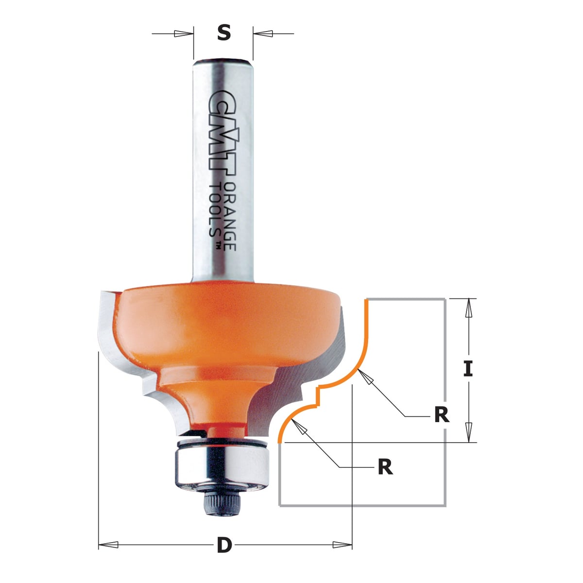 Profielfrees met kogellager, HW