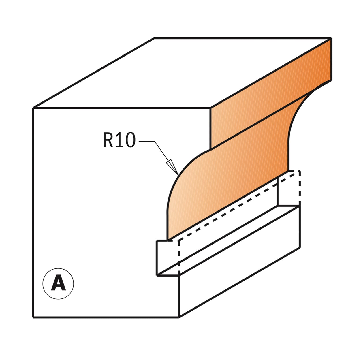 Kruishoutverbindingsfrees prof. A, HW