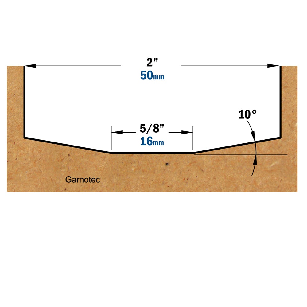 Horizontale bossingfrees zonder kopse lager, HW