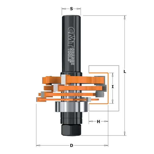 Verstelbare groeffrezen set van 3.2mm tot 18mm, HW
