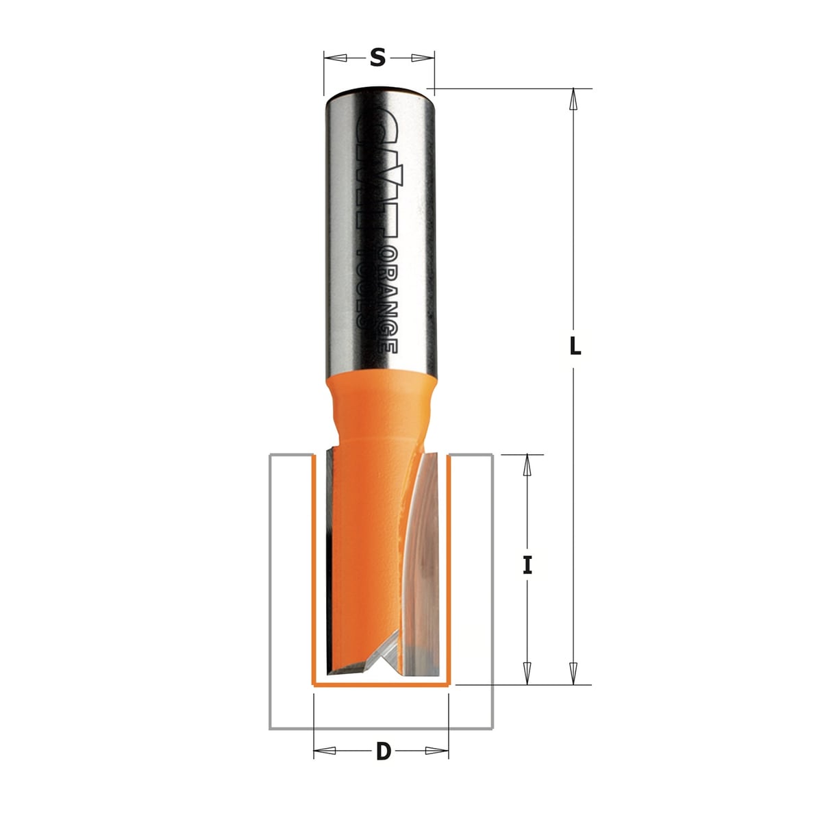 Groeffrees met rechte snijkoppen, HW