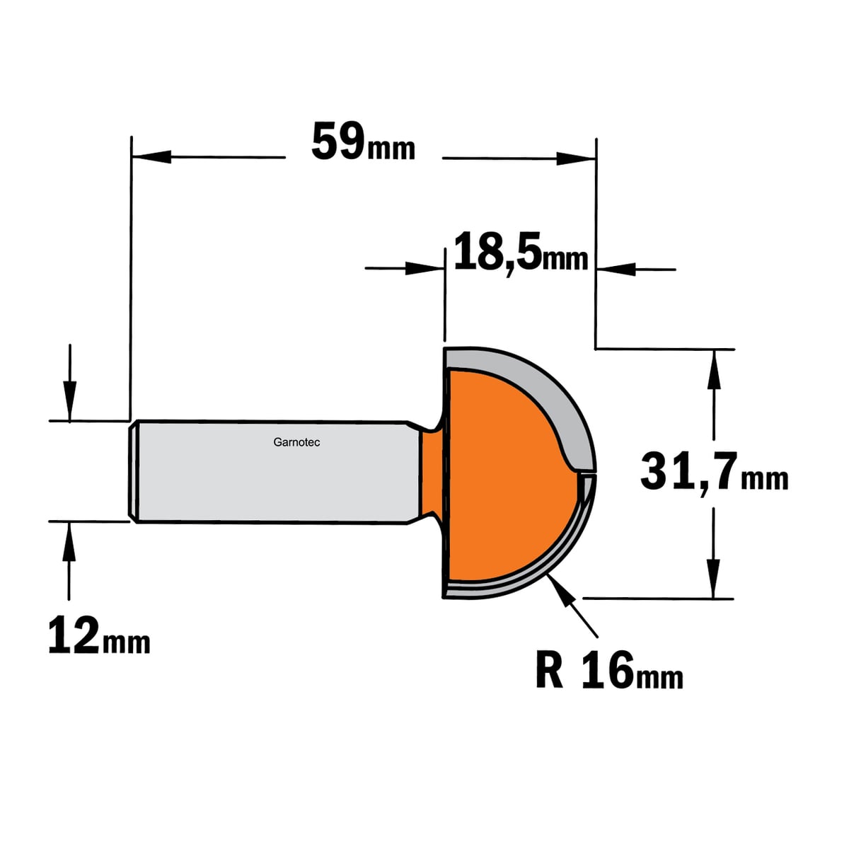 Bolle radiusfrees, HW