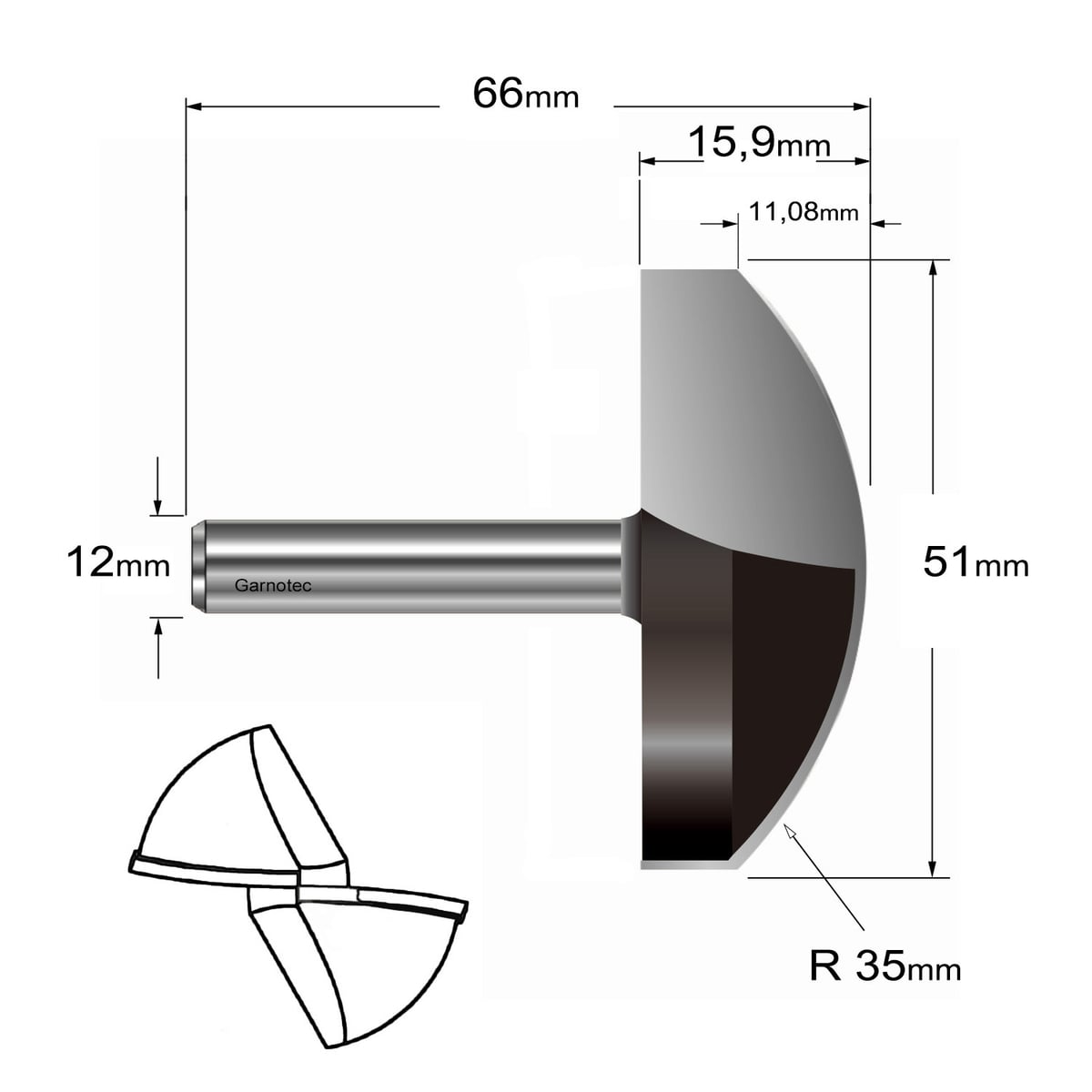Bolle radiusfrees, HW