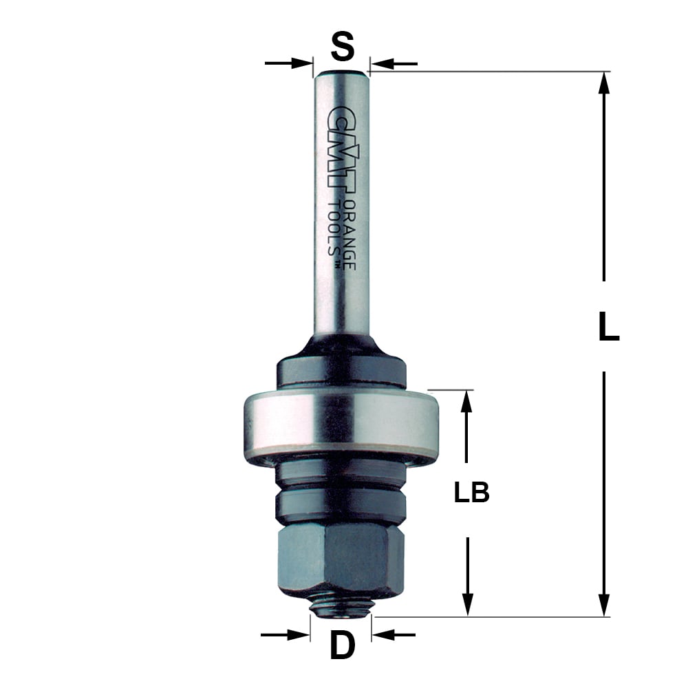 Spindel met kogellager