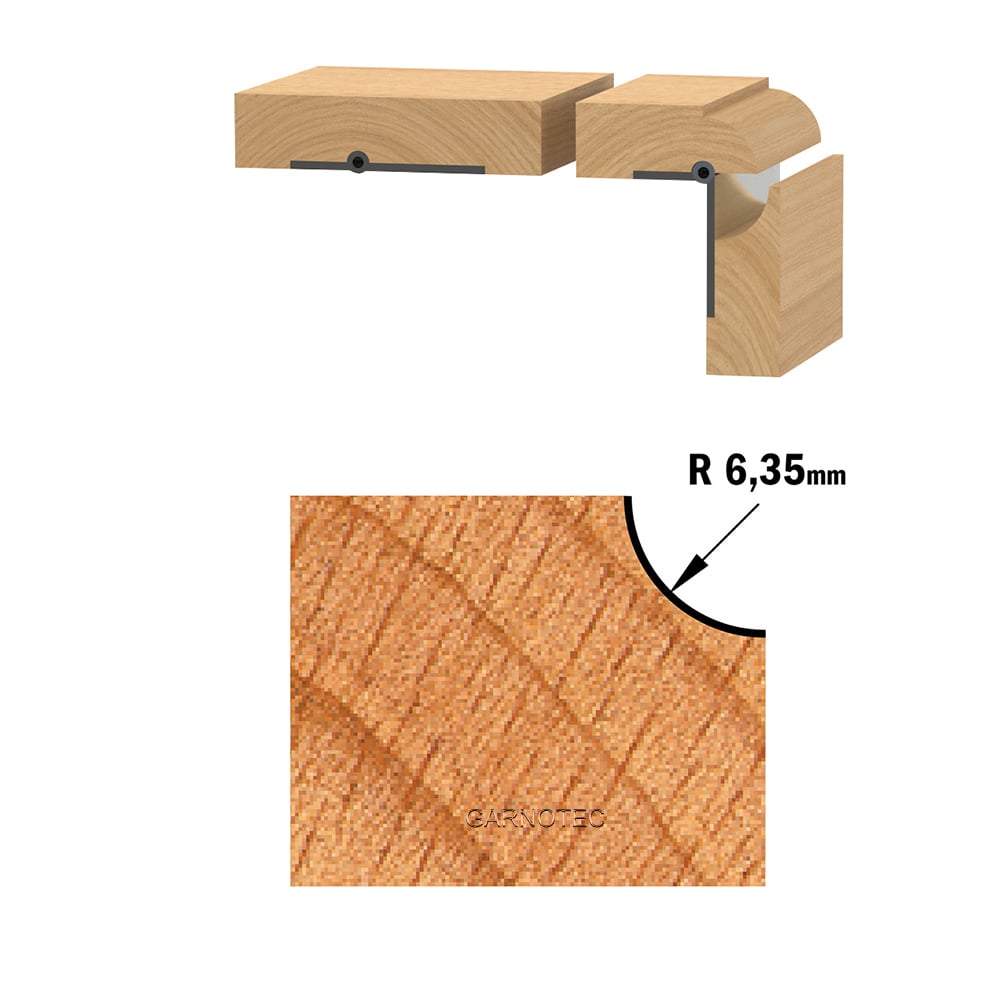 Bolle radiusfrees met kogellager, HW