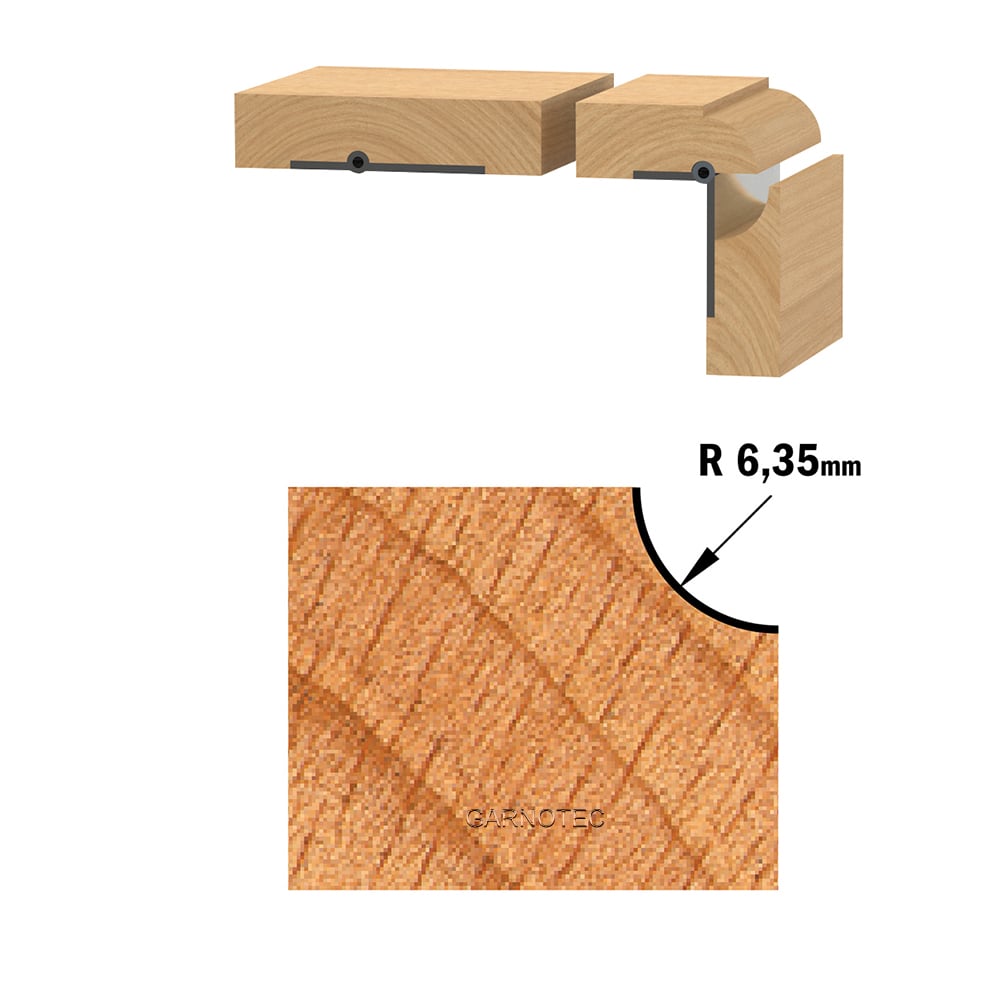 Bolle radiusfrees met kogellager, HW