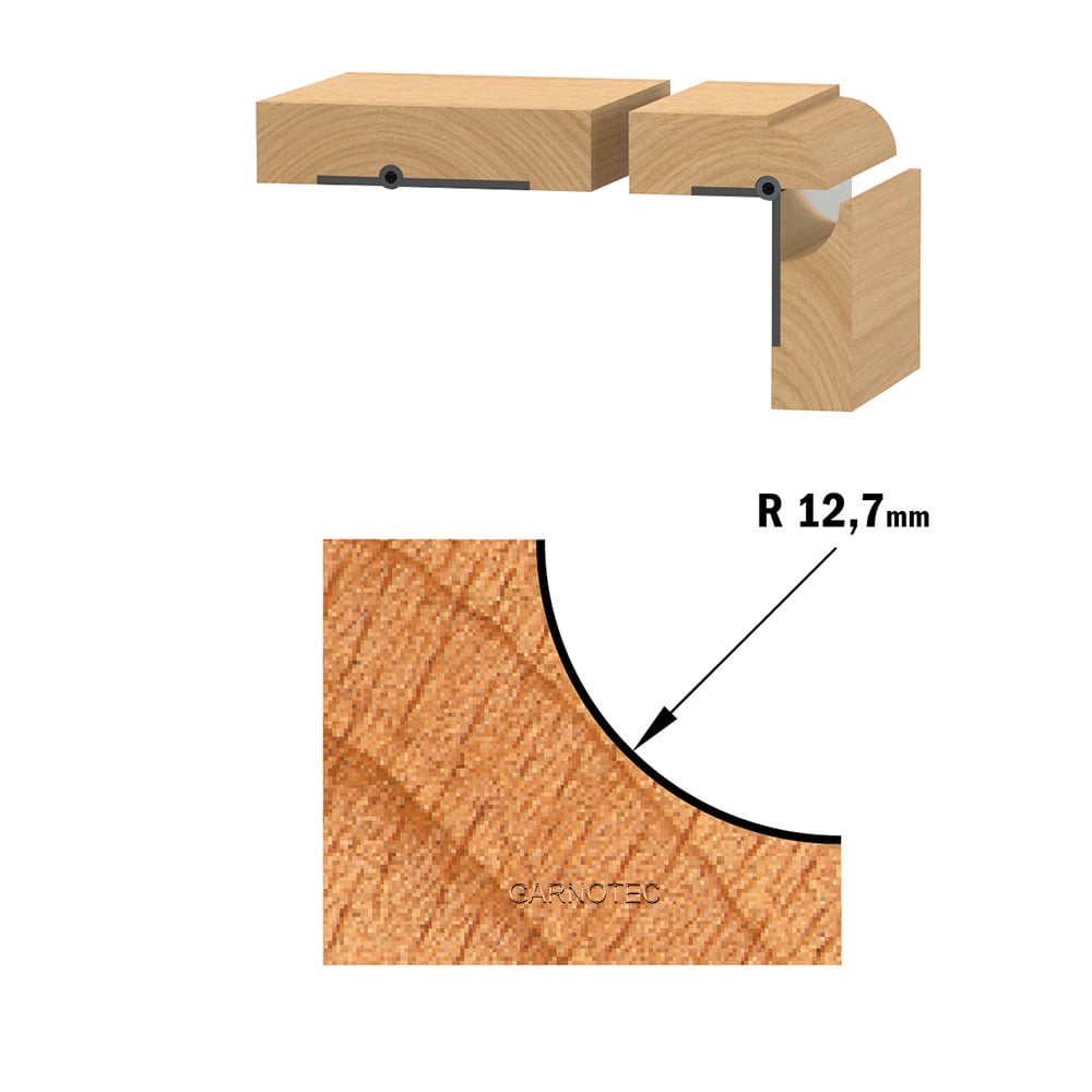 Bolle radiusfrees met kogellager, HW