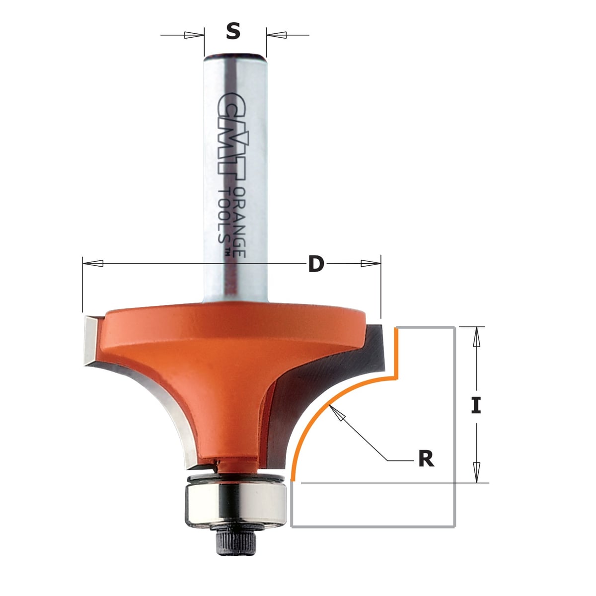 Holle radiusfrees zonder opstaande kant, HW