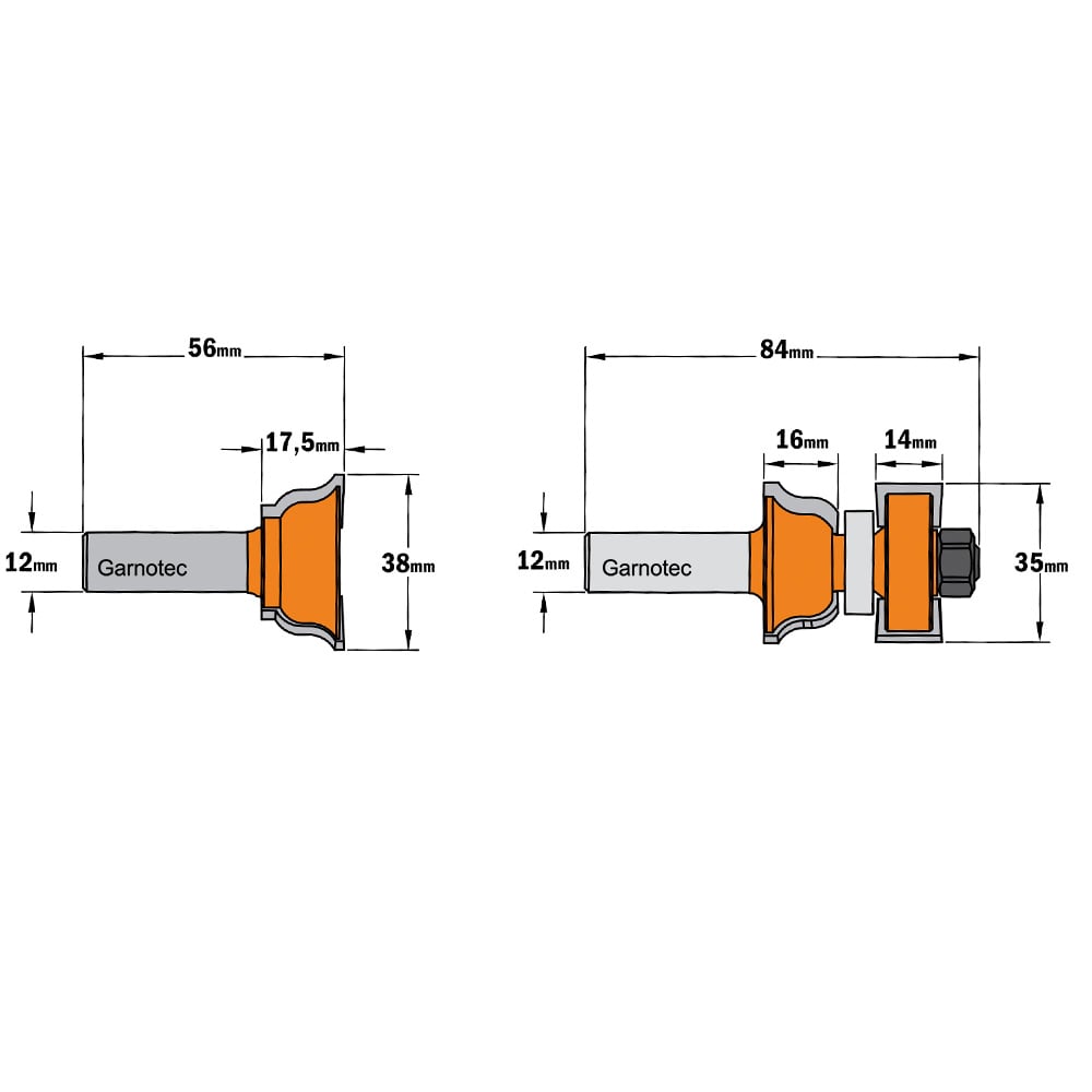 Kruishoutverbindingsfreesset, HW