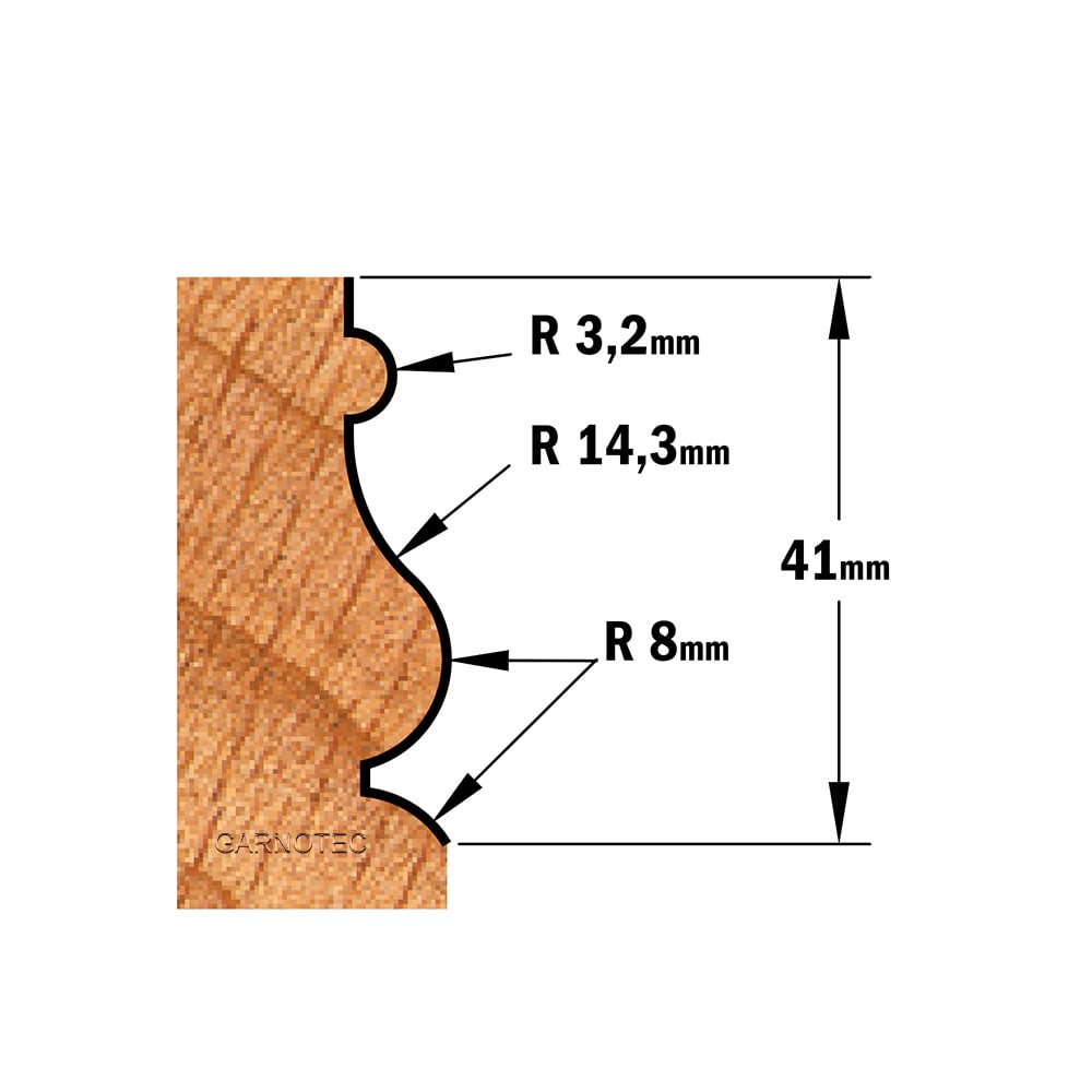 Universele frees met geleidelager, HW
