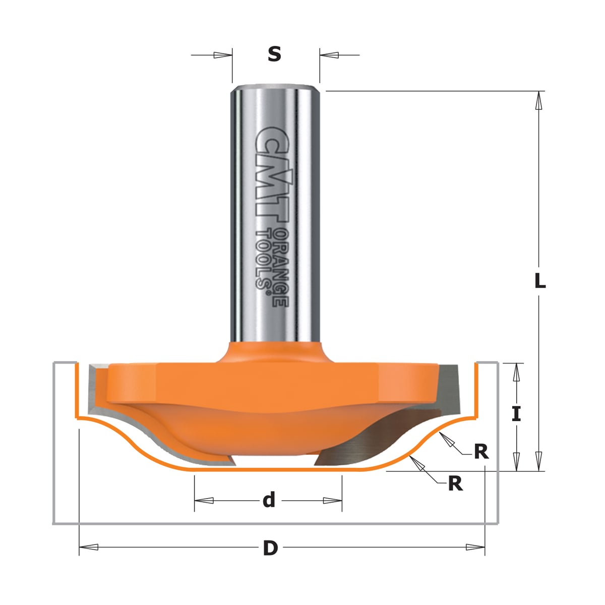 Horizontale bossingfrees zonder kopse lager, HW