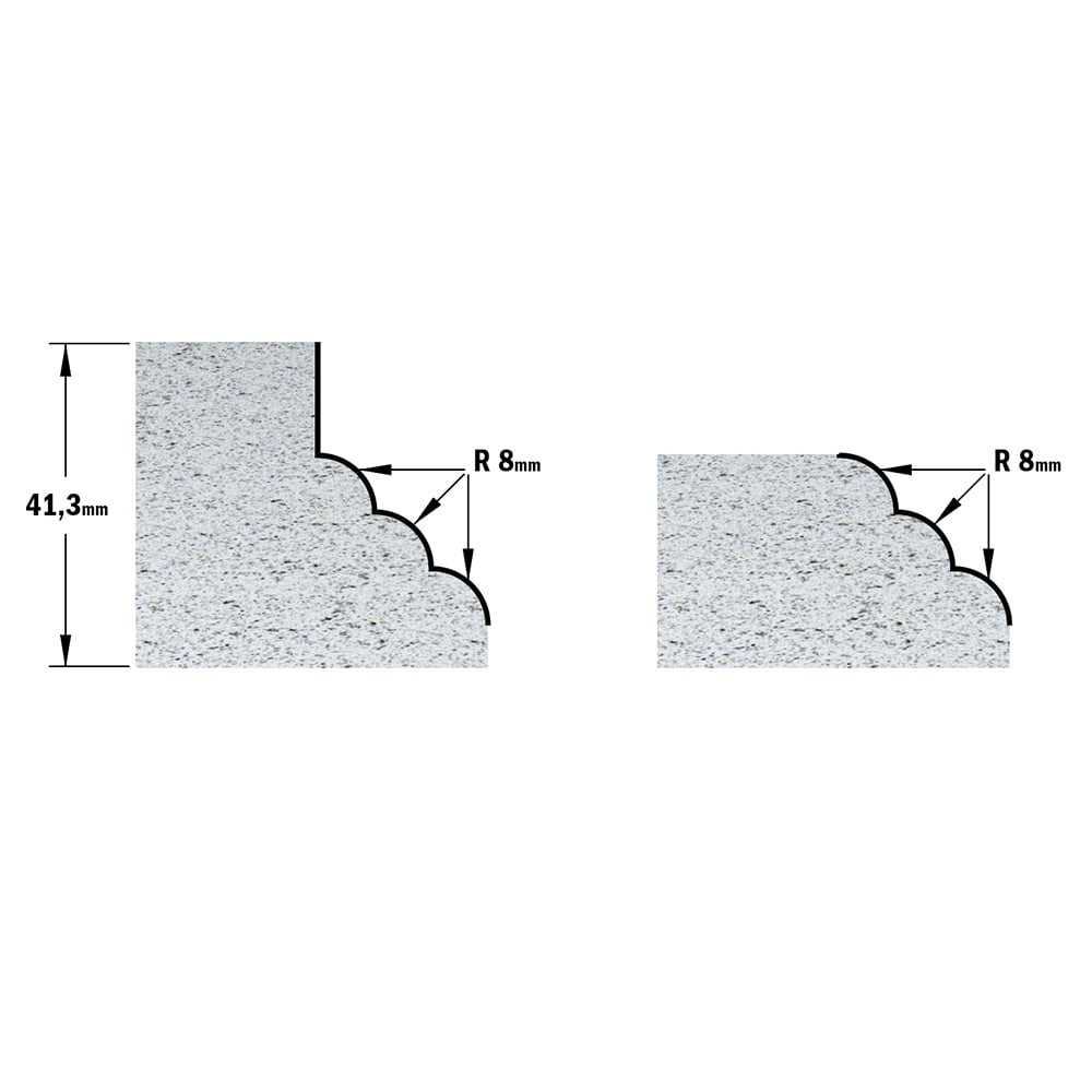 Kwart oprond frees met Delrin kogellager, HW