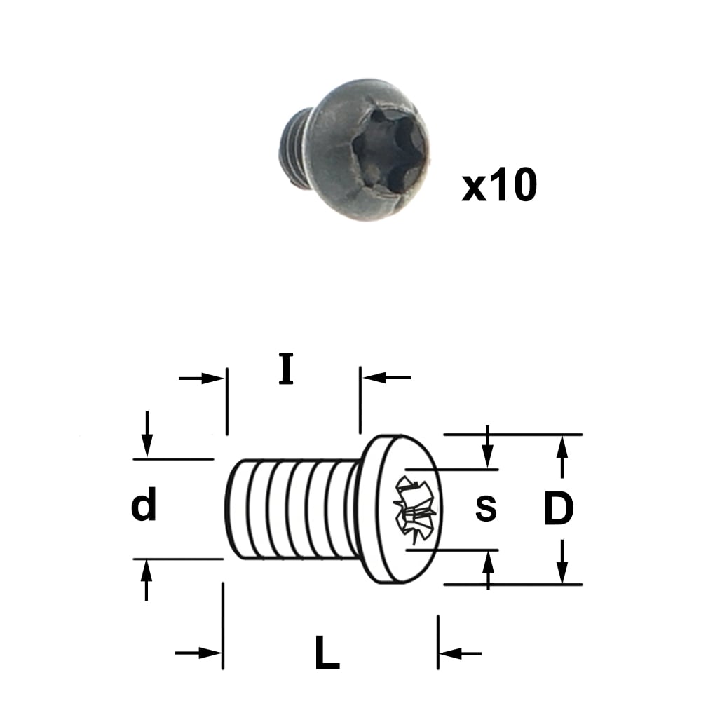 Torx bout 10 stuks