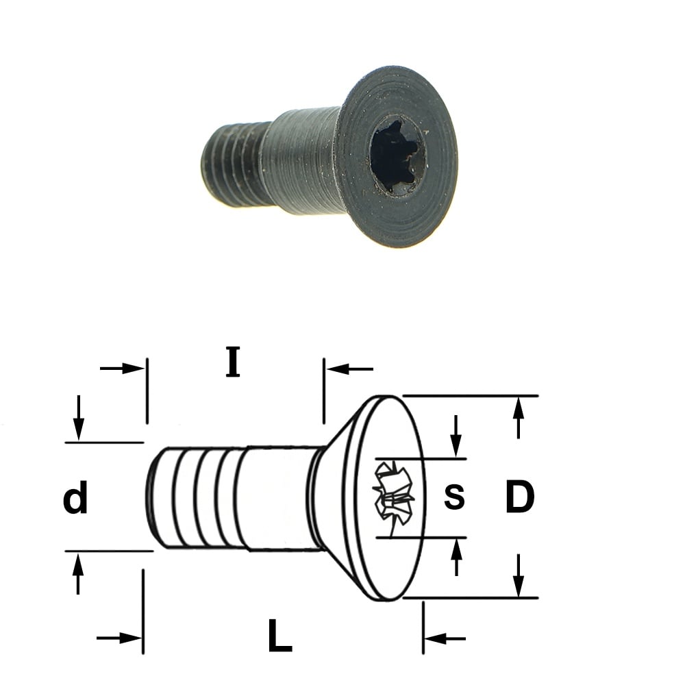 Conische torx bout met zitting