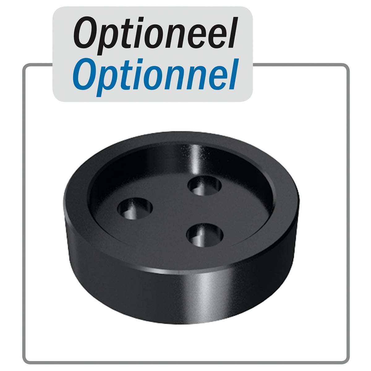 Flens met uitholling Ø30 mm