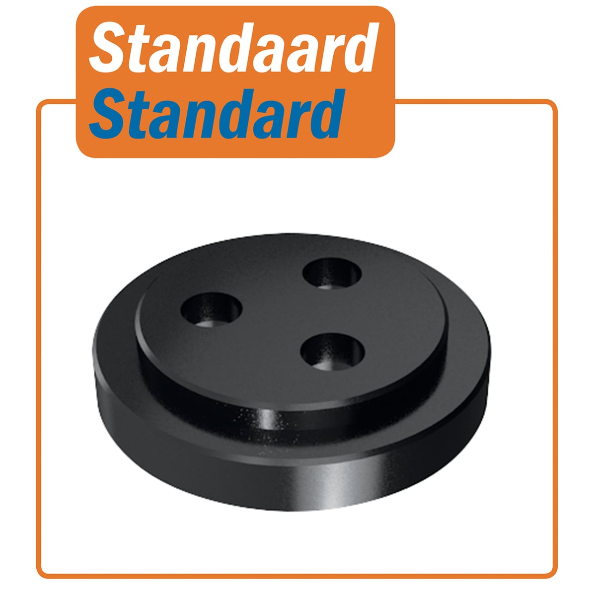 Flens met opstaande rand Ø30 mm