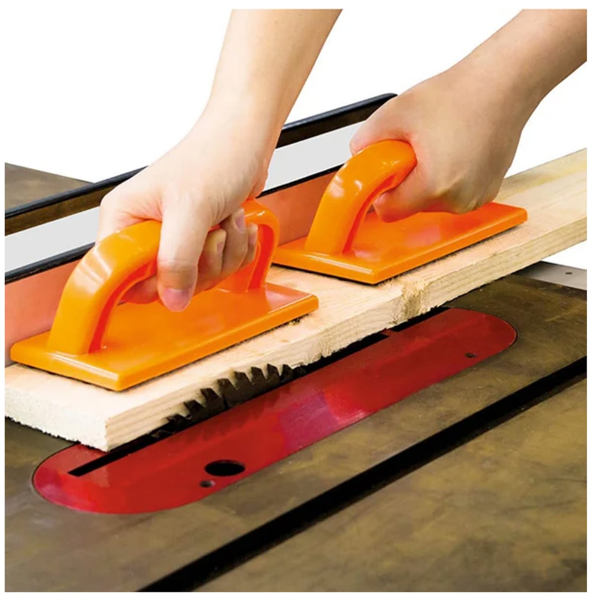 Hout drukker met handvat