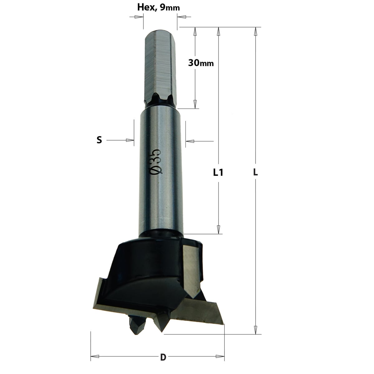 Scharnierboor Ø35mm voor CMT335