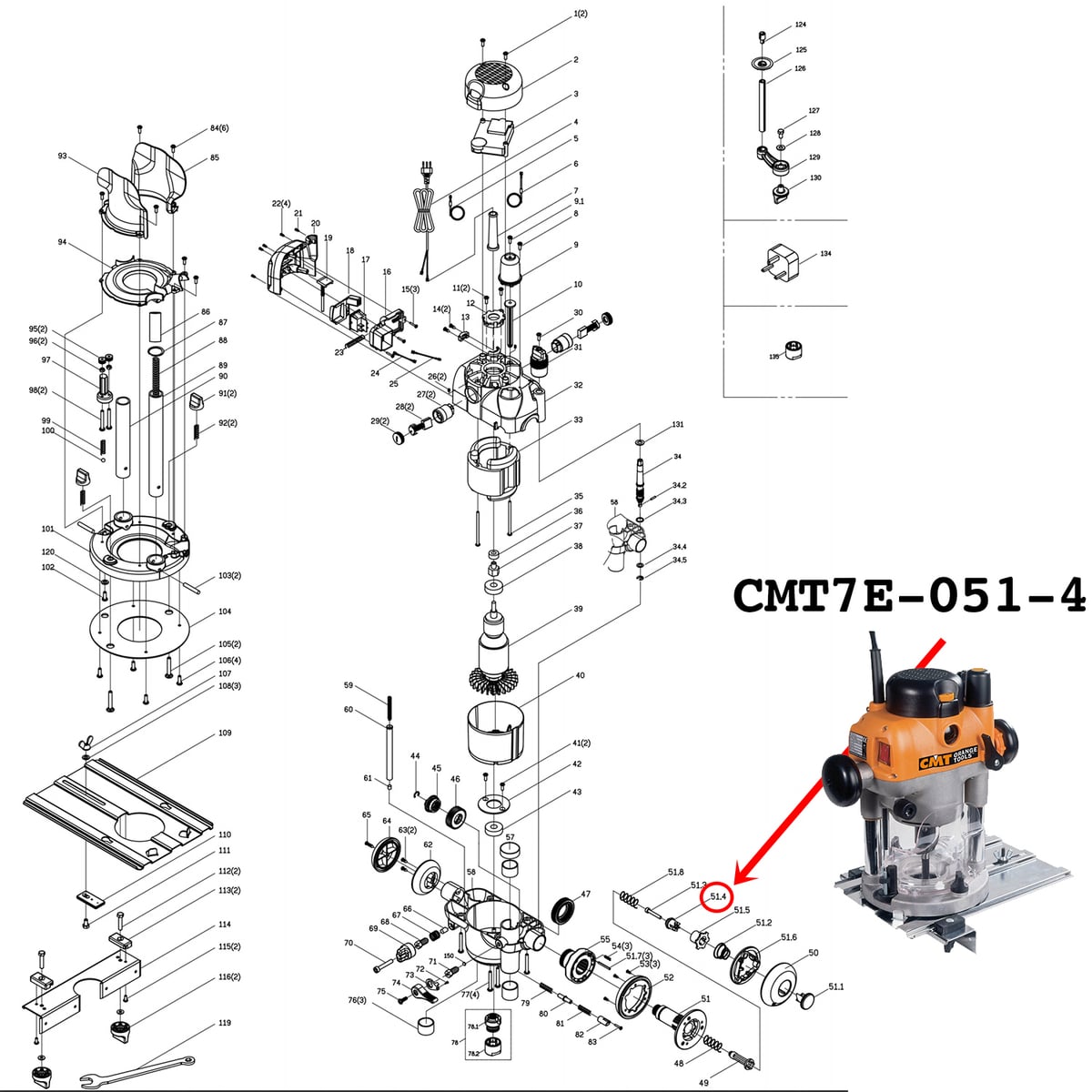51.4_PLUNGE HANDLE ROTOR (2400 W)