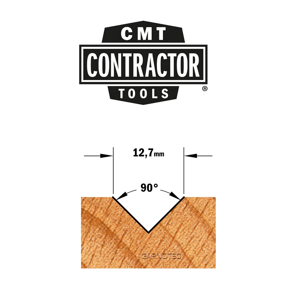 V-groeffrees 90° (contractor), HW