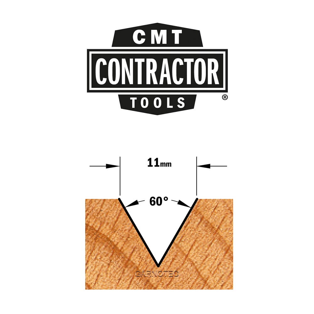 V-groeffrees 60° (contractor), HW